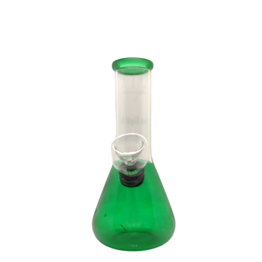 Bong de vidrio transparente verde