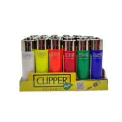 Encendedores Clipper poker solidos varios colores