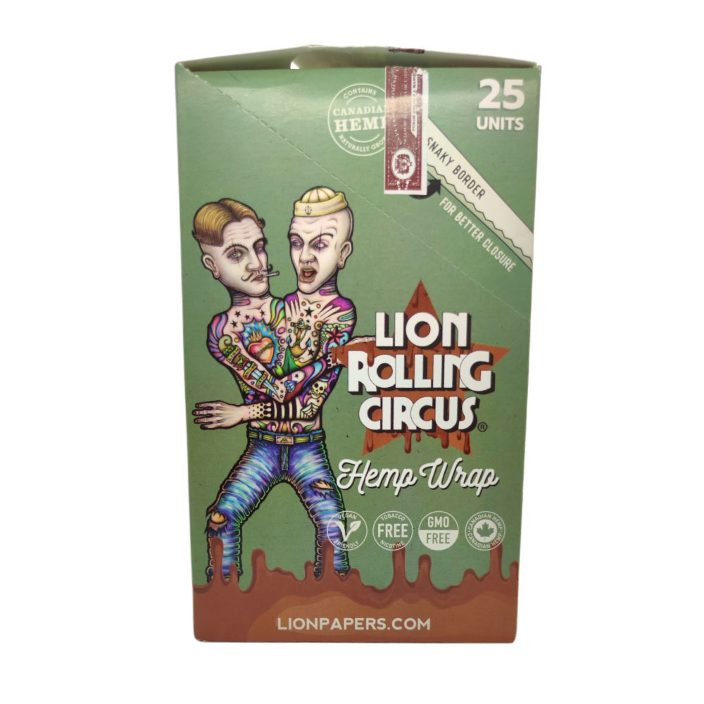 Papel Blunt Wrap Lion Rolling Circus Chocolate x25