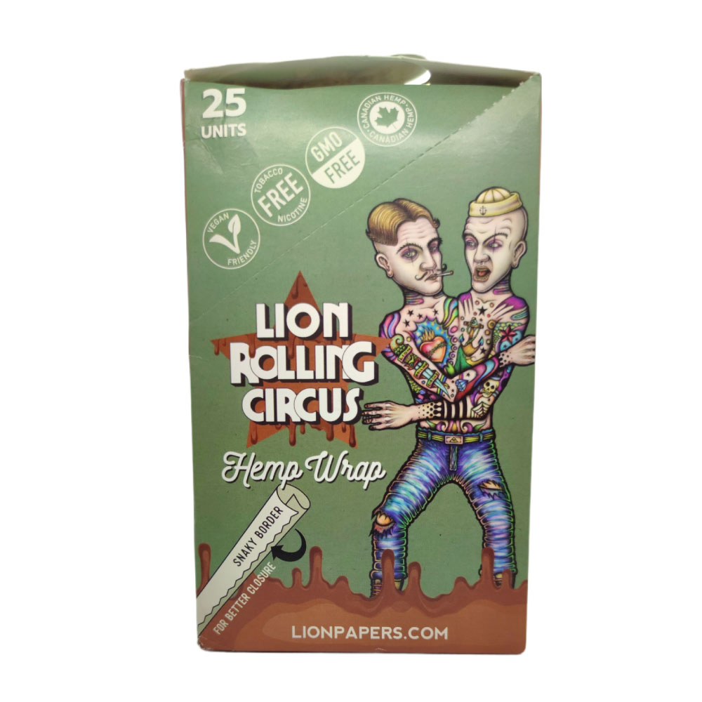 Papel Blunt Wrap Lion Rolling Circus Chocolate x25 - Imagen 2