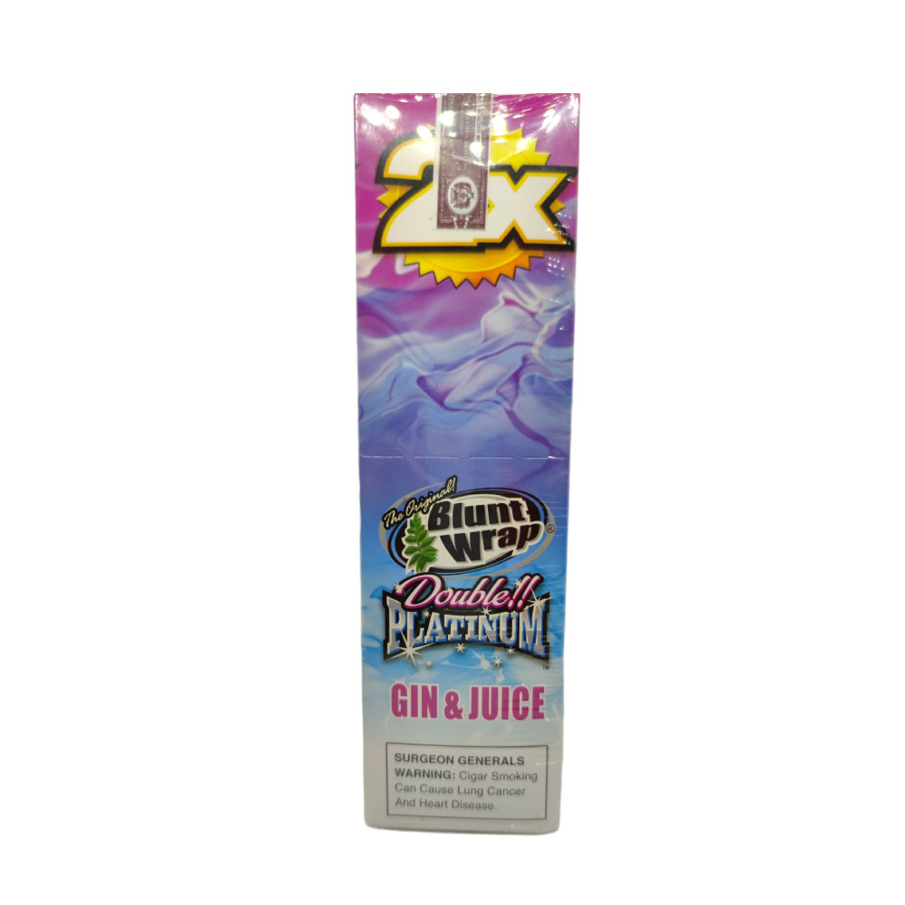 Papel para cigarrillo Blunt Wrap double Platinum Gin&Juice x 25 - Imagen 3
