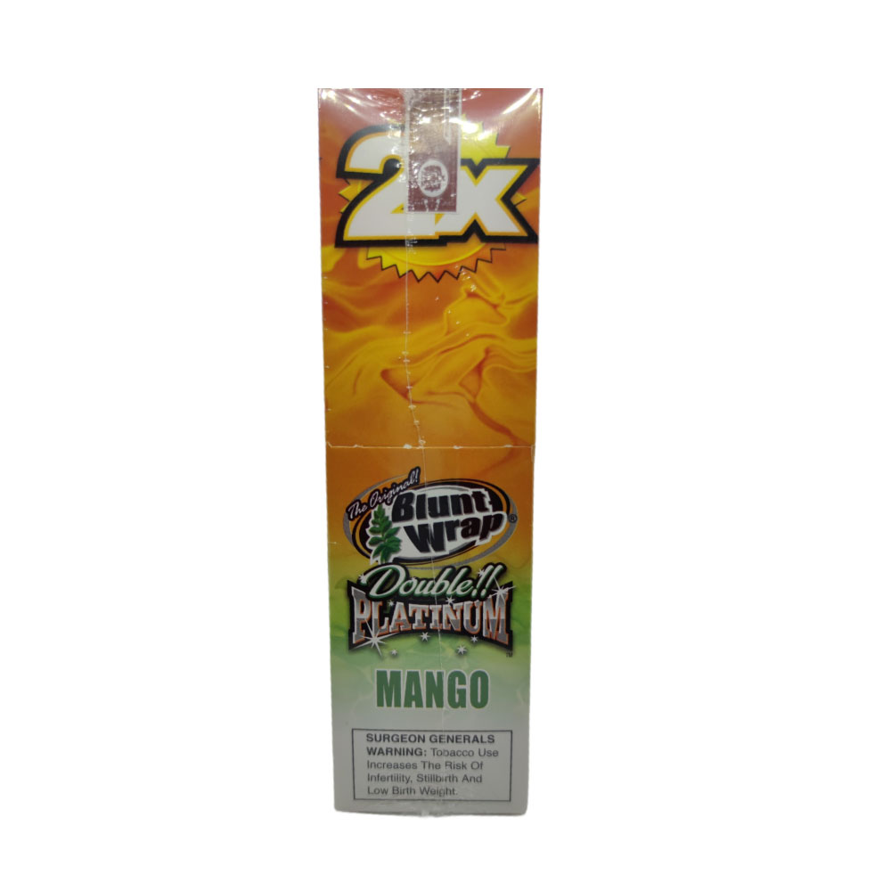 Papel para cigarrillo Blunt Wrap double Platinum Mango x 25 - Imagen 3