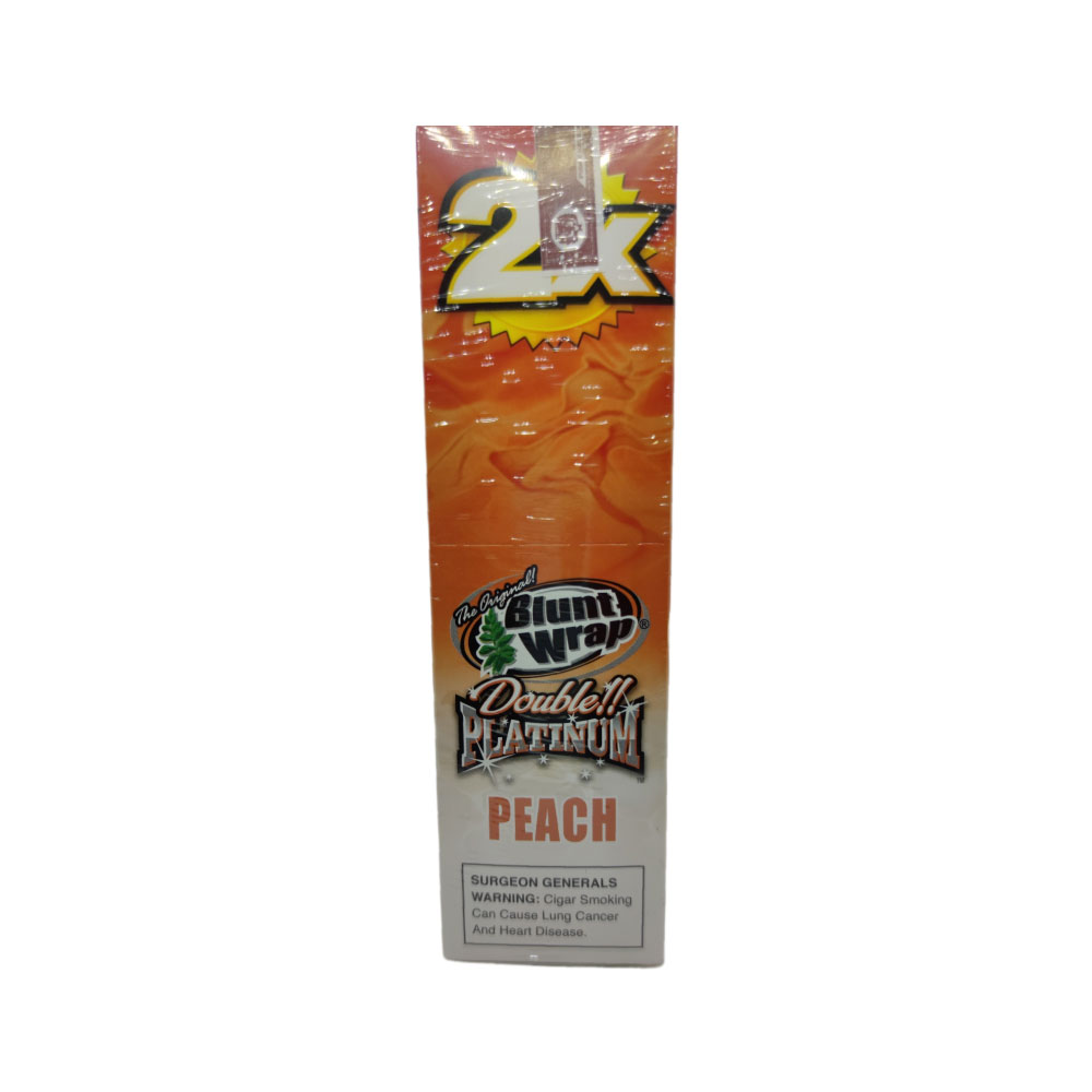Papel para cigarrillo Blunt Wrap double Platinum Peach x 25 - Imagen 2
