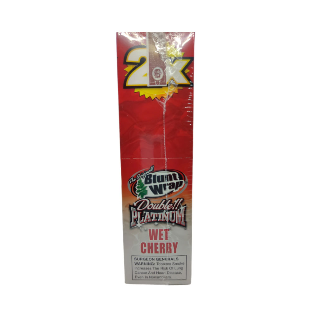 Papel para cigarrillo Blunt Wrap double Platinum Wet Cherry x 25 - Imagen 3