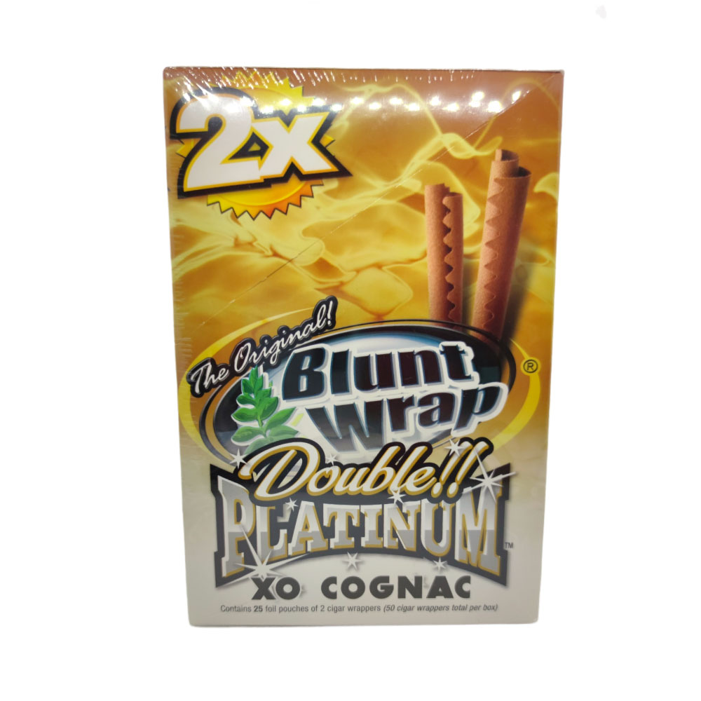 Papel para cigarrillo Blunt Wrap double Platinum Xo Cognac x 25 - Imagen 4