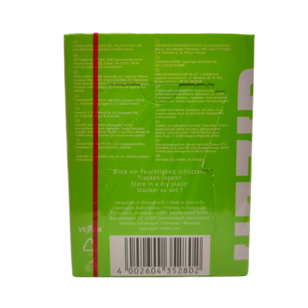 Papel para cigarrillo Gizeh extra slim super fino x 50 - Imagen 2