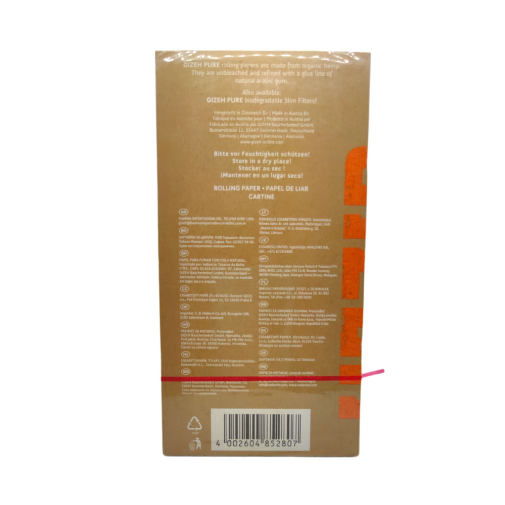 Papel para cigarrillo Gizeh orgánico extra fine 1 1/4 x 25 - Imagen 2