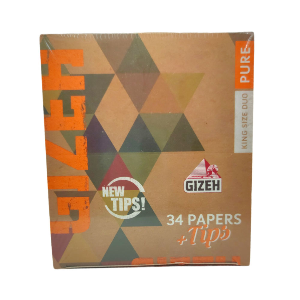 Papel para cigarrillo Gizeh orgánico King Size + tips x 25