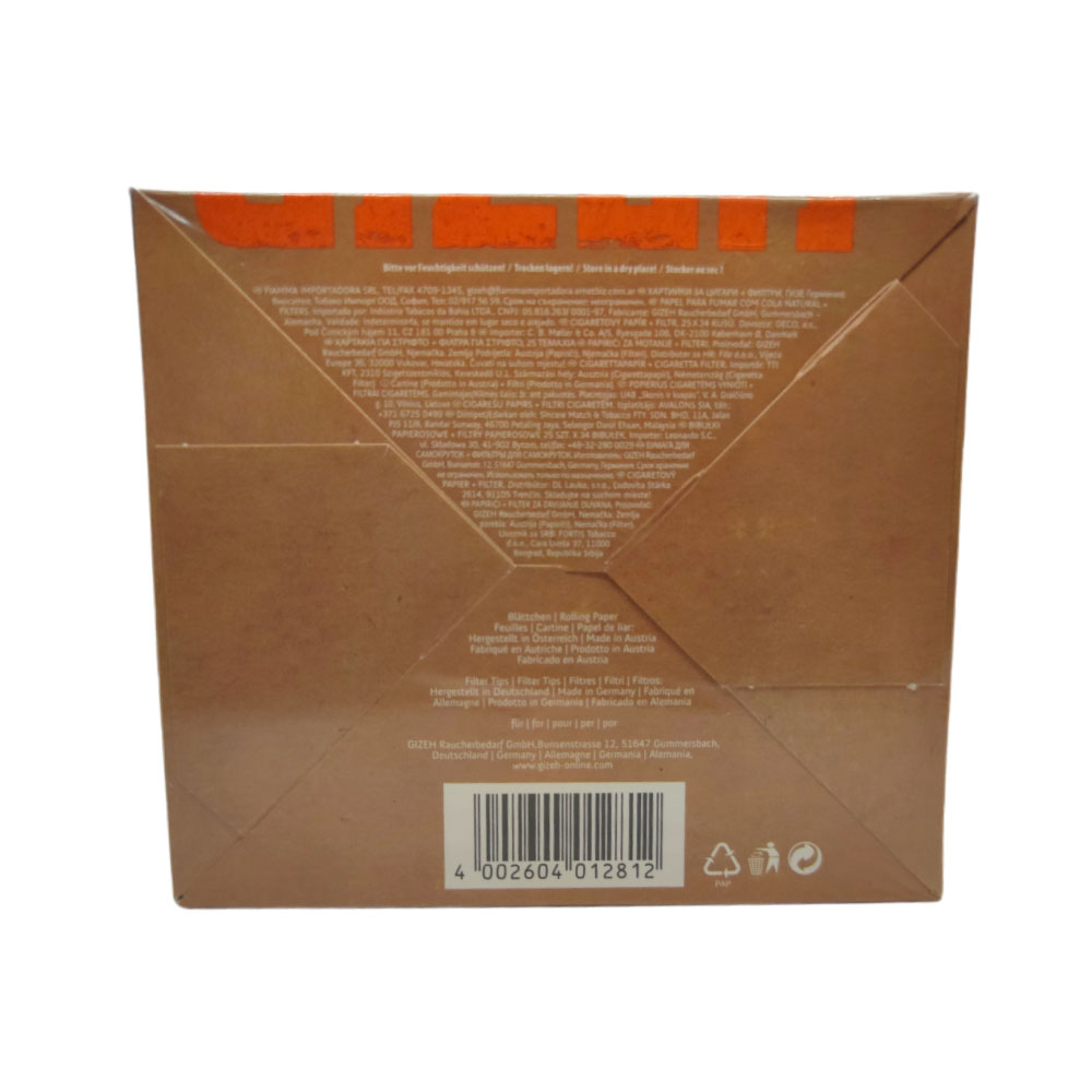 Papel para cigarrillo Gizeh orgánico King Size + tips x 25 - Imagen 4