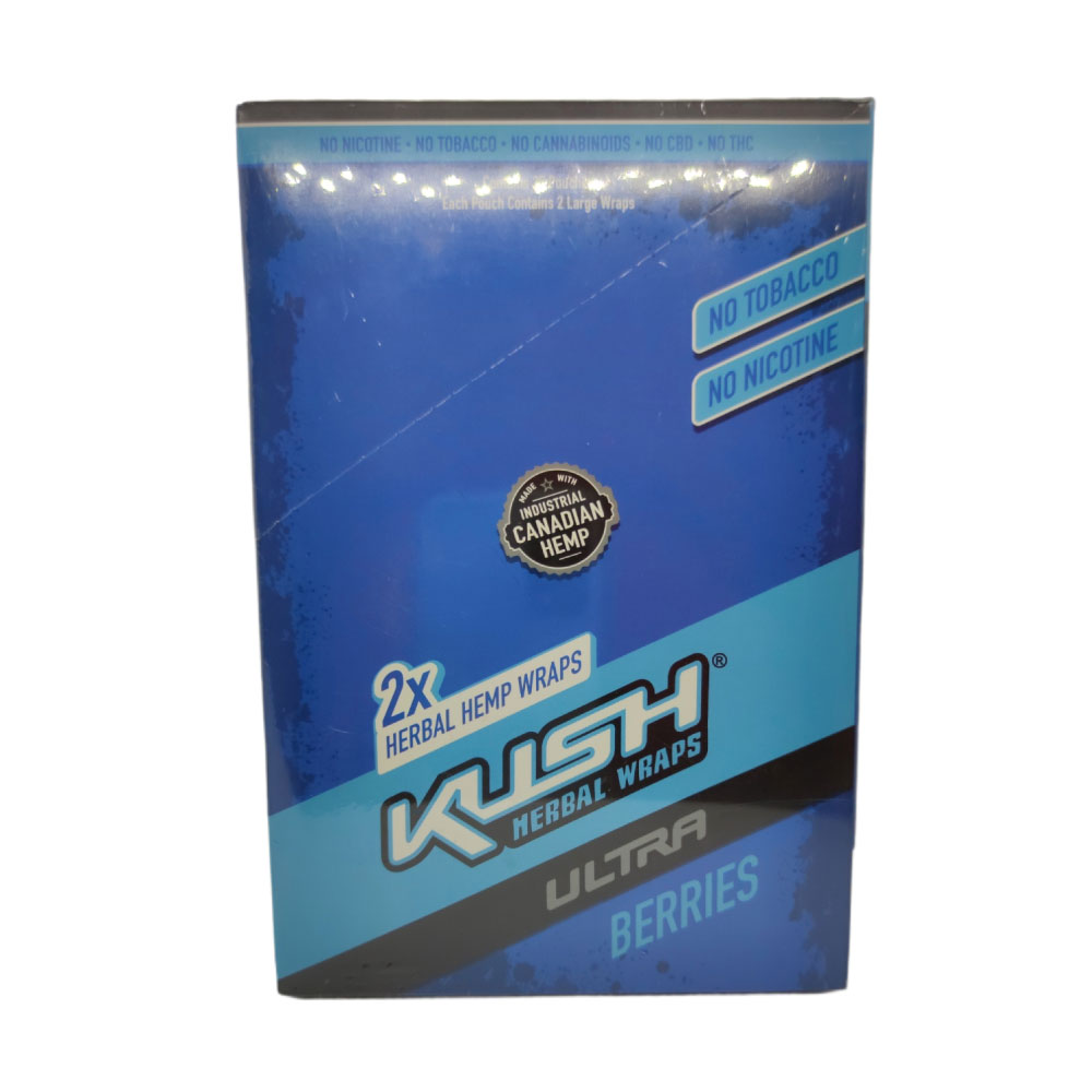Papel para cigarrillo Kush Blunt Wrap Herbal Blend berries x 25 - Imagen 3