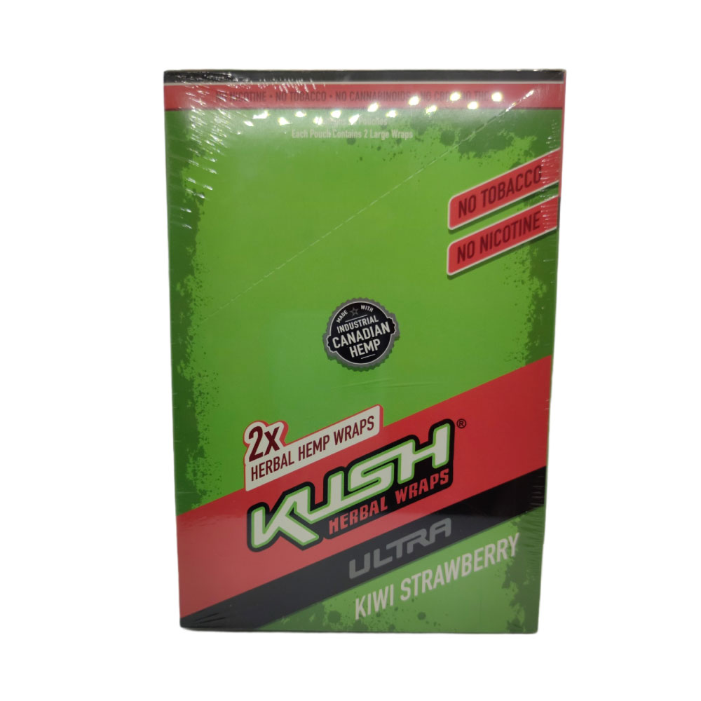 Papel para cigarrillo Kush Blunt Wrap Herbal Blend Kiwi Strawberry