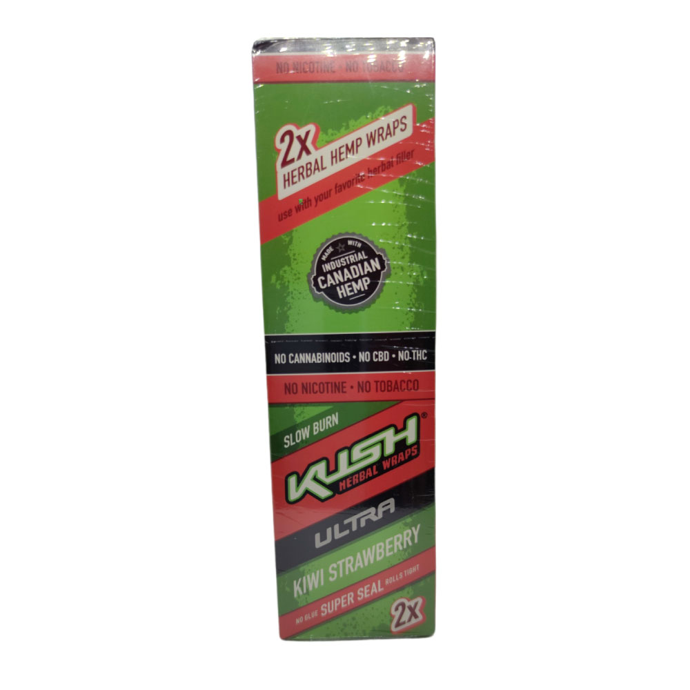 Papel para cigarrillo Kush Blunt Wrap Herbal Blend Kiwi Strawberry - Imagen 2