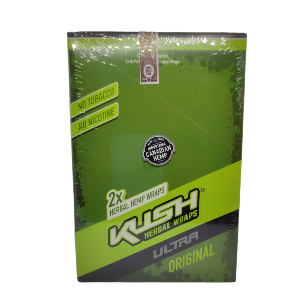Papel para cigarrillo Kush Blunt Wrap Herbal Blend original x 25