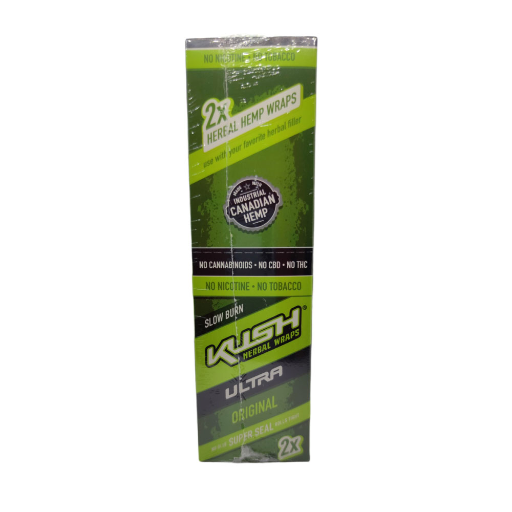 Papel para cigarrillo Kush Blunt Wrap Herbal Blend original x 25 - Imagen 3