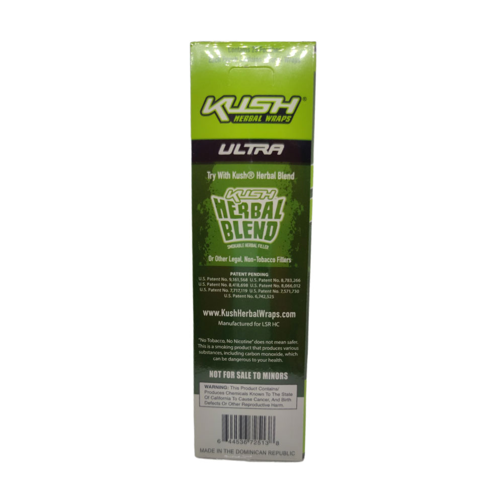Papel para cigarrillo Kush Blunt Wrap Herbal Blend original x 25 - Imagen 4