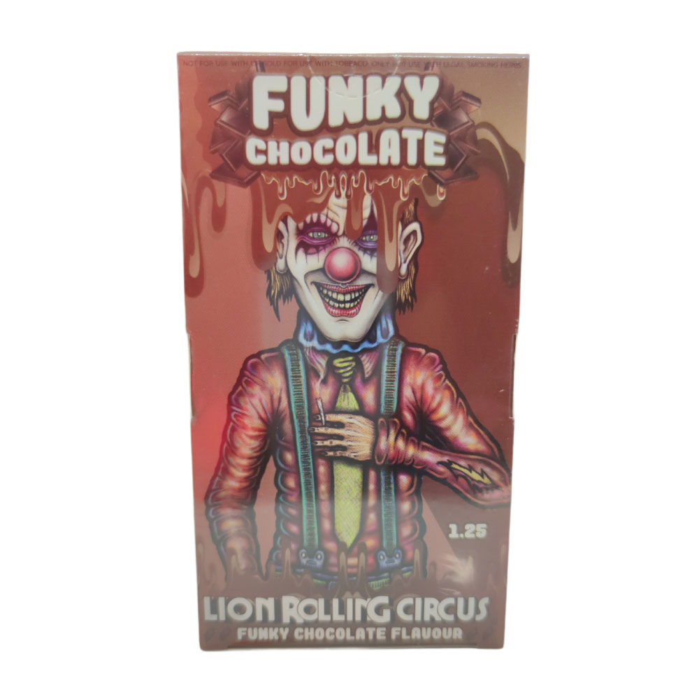 Papel para cigarrillo Lion Rolling Circus 1 1/4 chocolate x 25 - Imagen 4