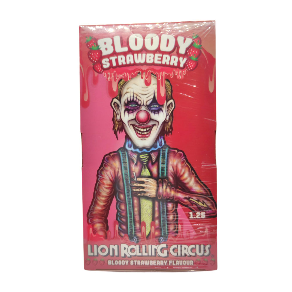 Papel para cigarrillo Lion Rolling Circus 1 1/4 strawberry x 25