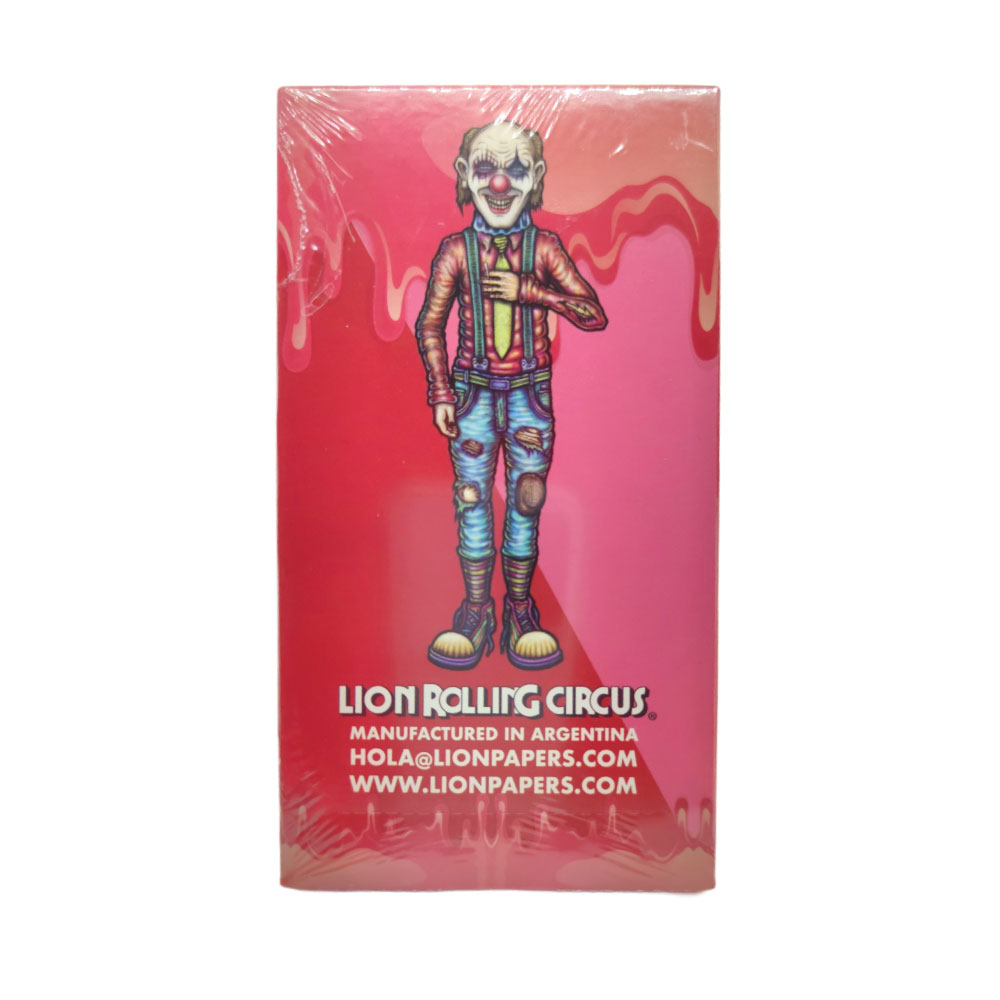 Papel para cigarrillo Lion Rolling Circus 1 1/4 strawberry x 25 - Imagen 4