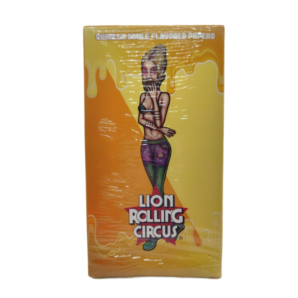 Papel para cigarrillo Lion Rolling Circus 1 1/4 vainilla x 25 - Imagen 4