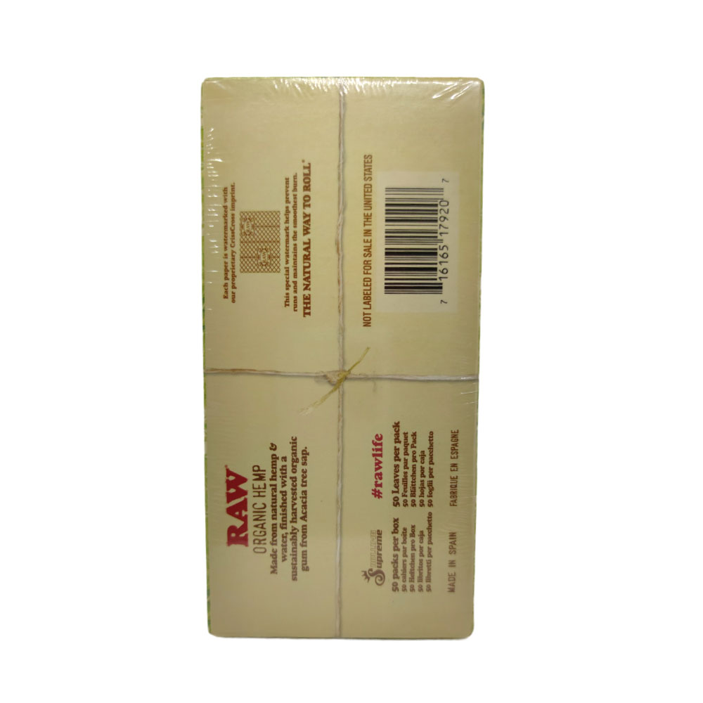 Papel para cigarrillo Raw organico regular x 50 - Imagen 2