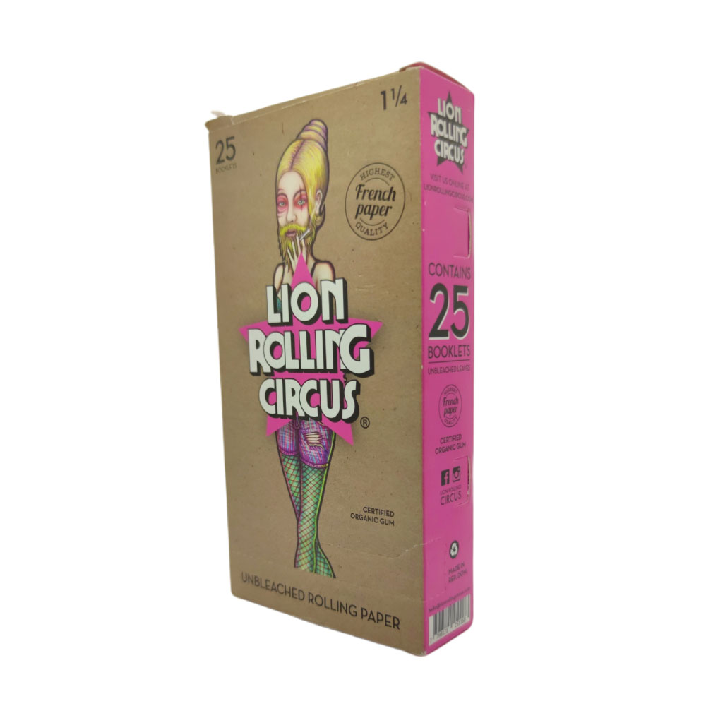 Papel para cigarrillo Rolling Circus 1 1/4 brown x 25 - Imagen 2