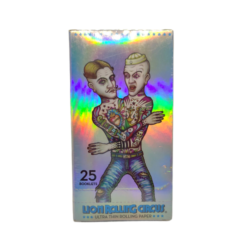Papel para cigarrillo Rolling Circus 1 1/4 platinum x 25