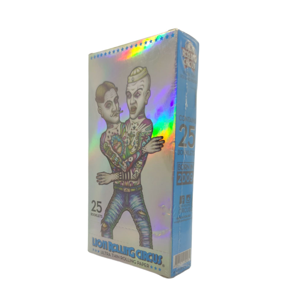 Papel para cigarrillo Rolling Circus 1 1/4 platinum x 25 - Imagen 2