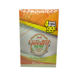 Papel para cigarrillo Twisted Hemp Wraps Mango Pineapple caja x 15