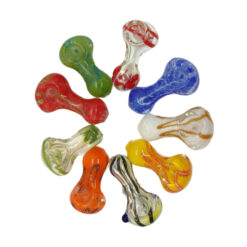 Pipas de vidrio varios colores 6 cm
